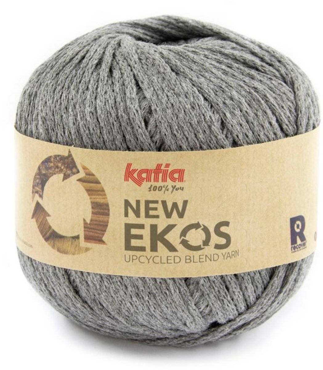 Katia New Ekos - 102 grijs - Gerecycled Polyester/Katoen Garen