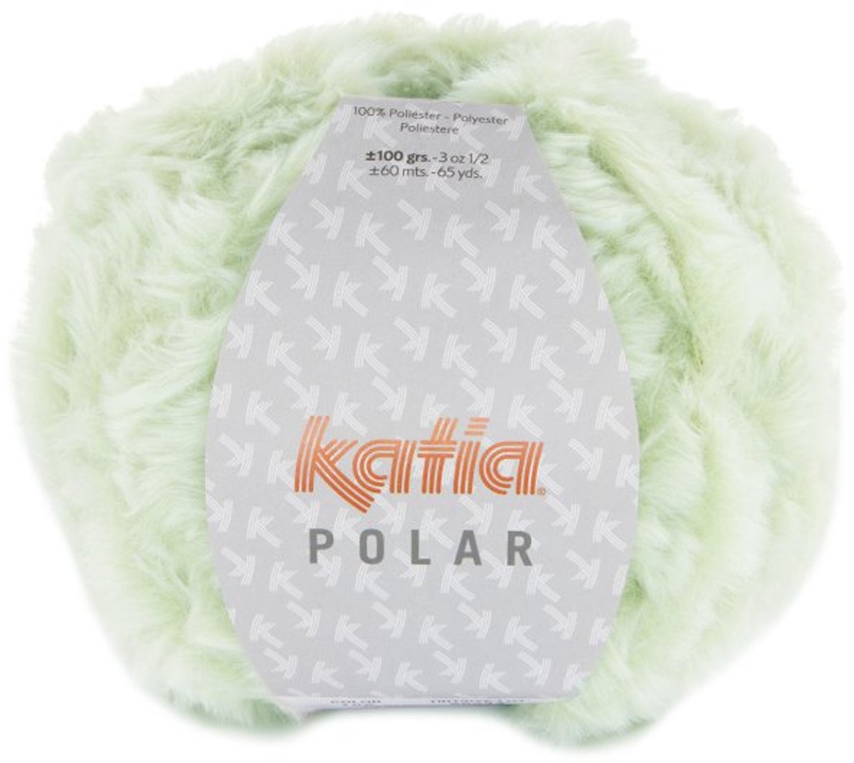Katia Polar - 108 lichtgroen-wit - Polyester Garen