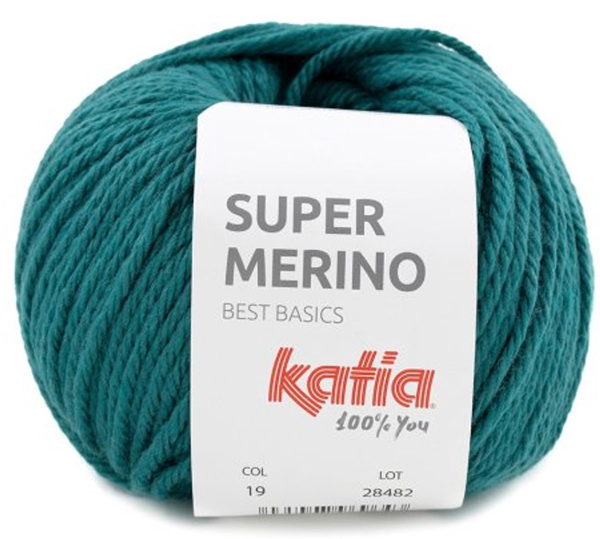 Katia Super Merino - 19 donker turquoise - Wol/Acryl Garen