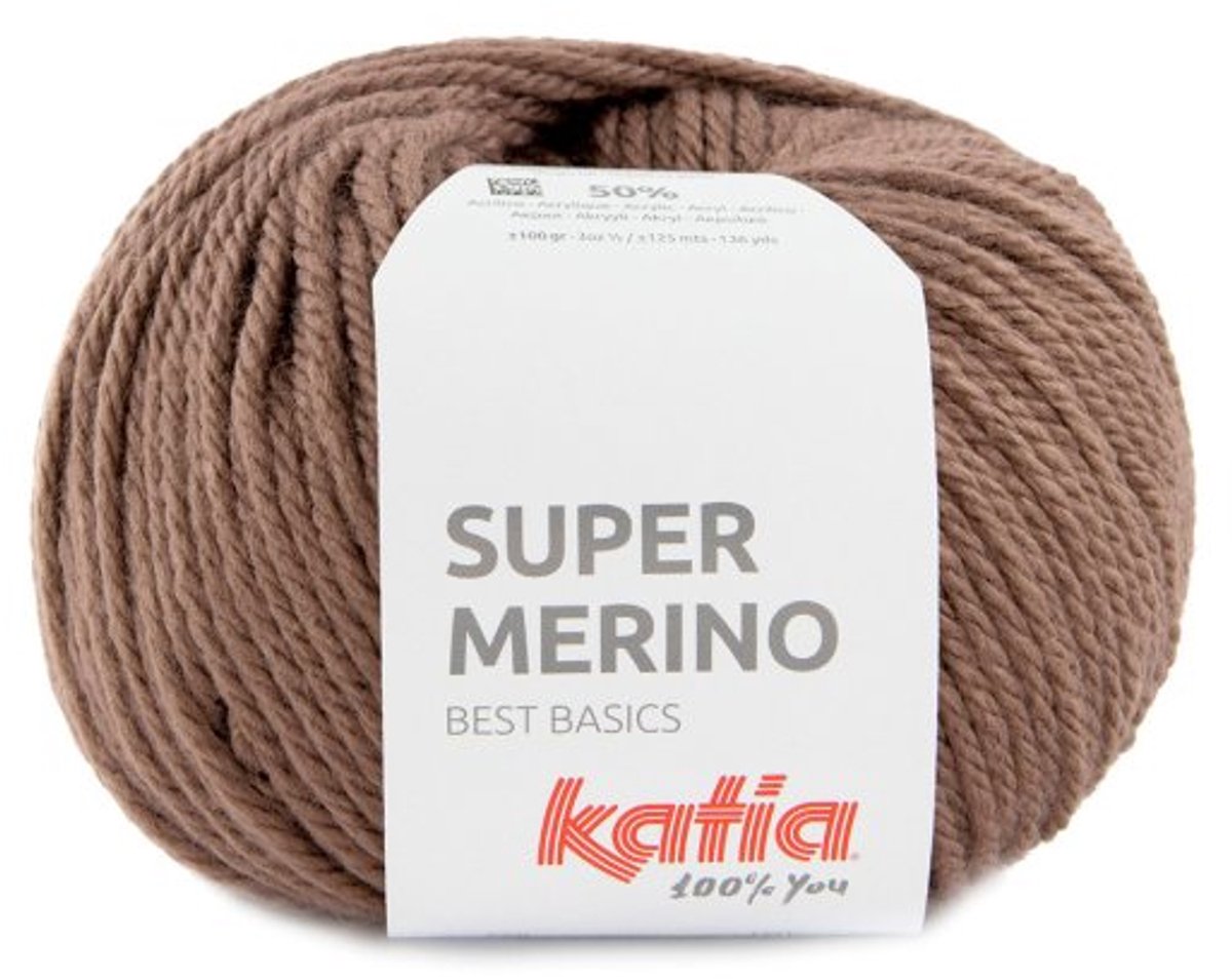 Katia Super Merino - 41 bruin - Wol/Acryl Garen