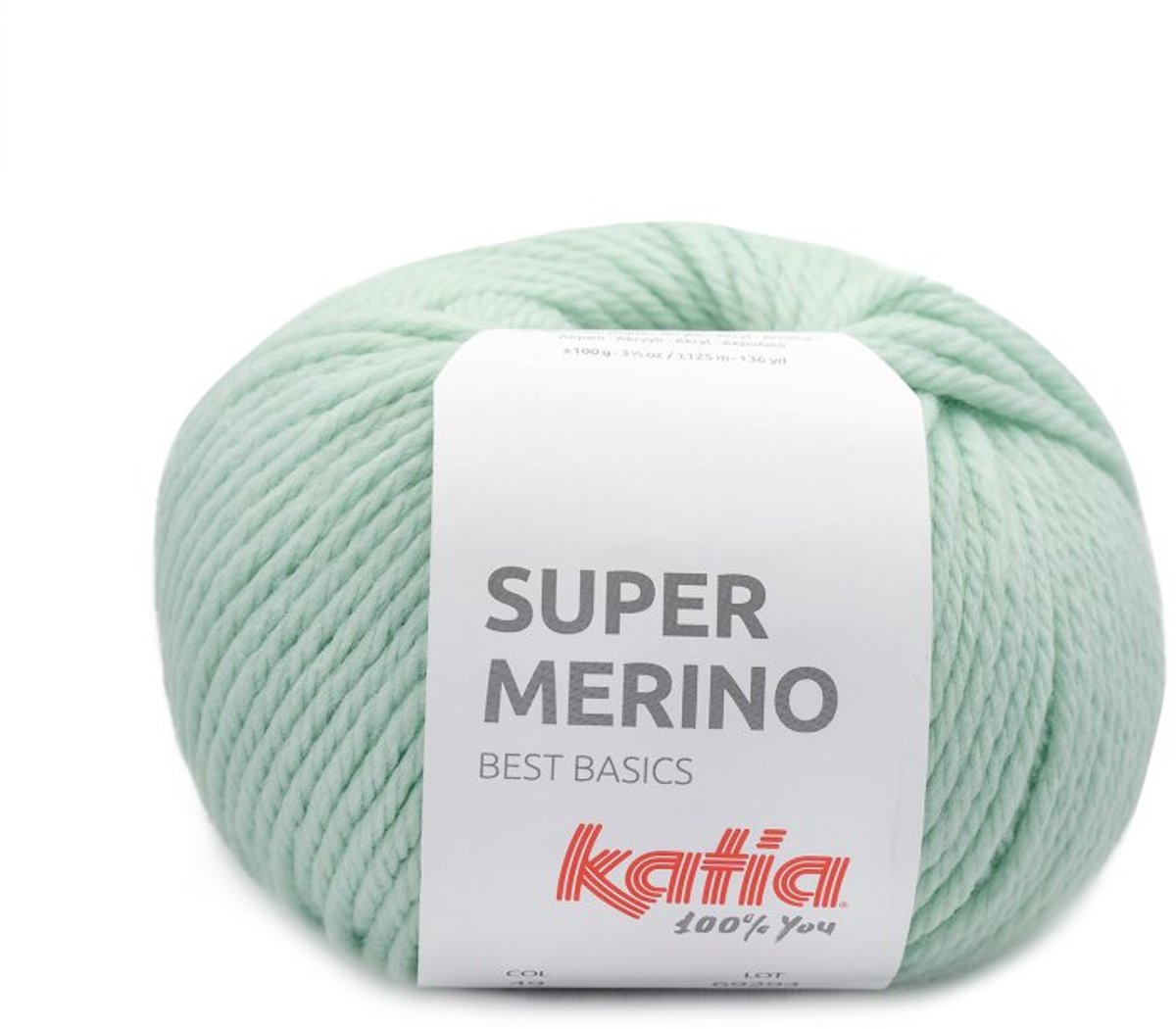 Katia Super Merino - 49 mint - Wol/Acryl Garen