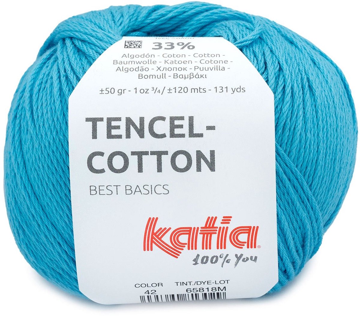 Katia Tencel-Cotton - 42 donker turquoise - Lyocell/Katoen Garen