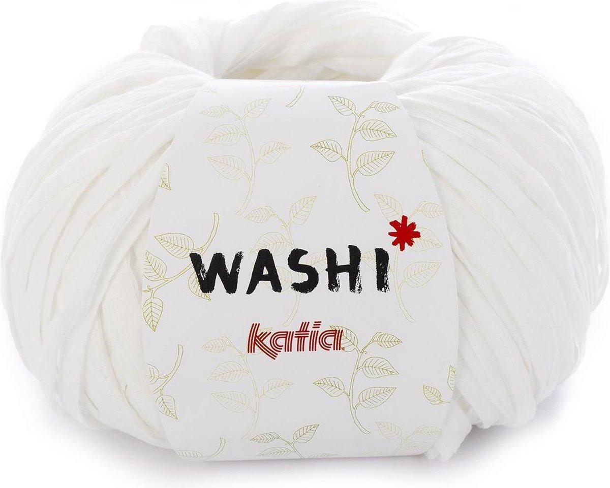 Washi Lintgaren ecru - haken voor interieur - lintgaren - haakgaren - breien - haken - breigaren - haken voor kinderen - garen - breiwol