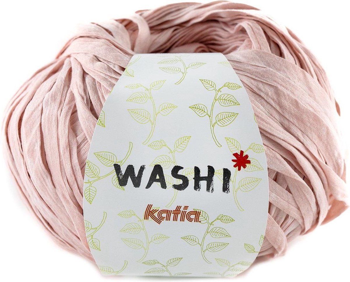Washi Lintgaren roze - haken voor interieur - lintgaren - haakgaren - breien - haken - breigaren - haken voor kinderen - garen - breiwol
