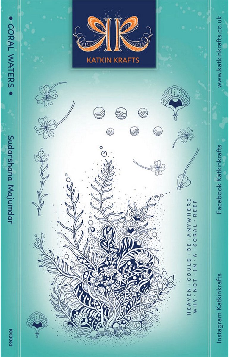 Katkin Krafts • Clear Stamp Set Coral Waters
