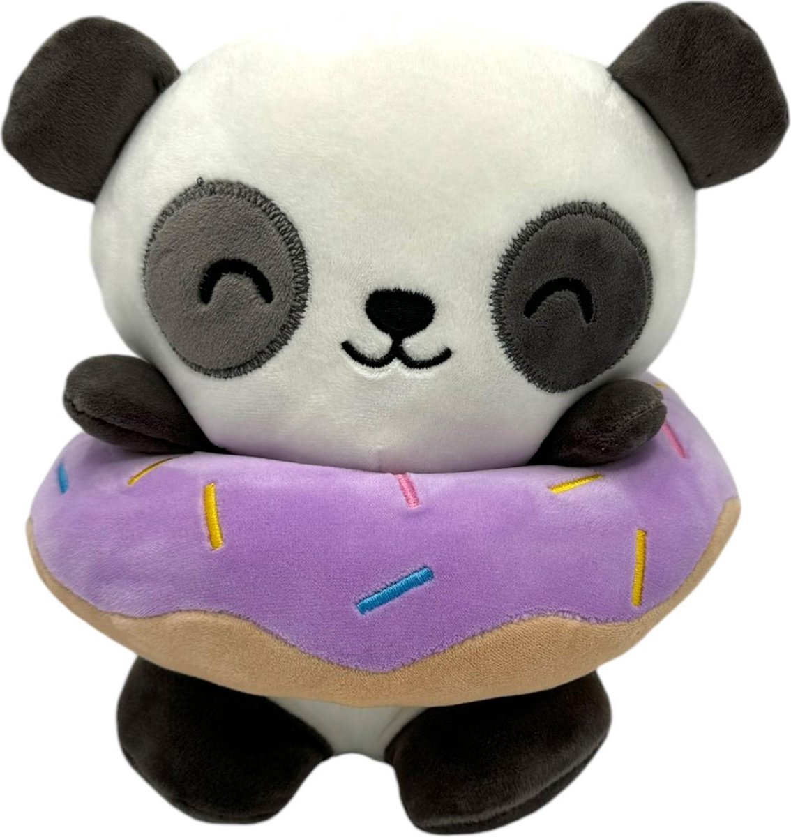 Kawaii Kuties - Donut Panda knuffel - 23 cm - Pluche