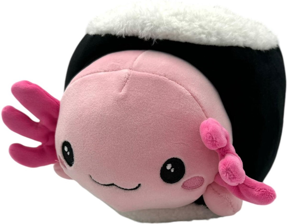 Kawaii Kuties - Sushi Roll Axylotl - Knuffel - 25 cm - Pluche