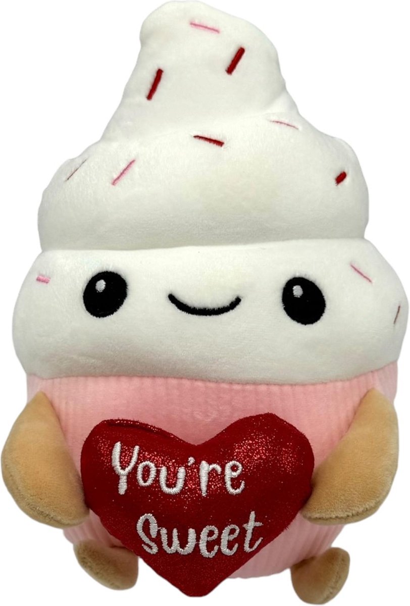 Kawaii - Cupcake knuffel - 25 cm - Pluche