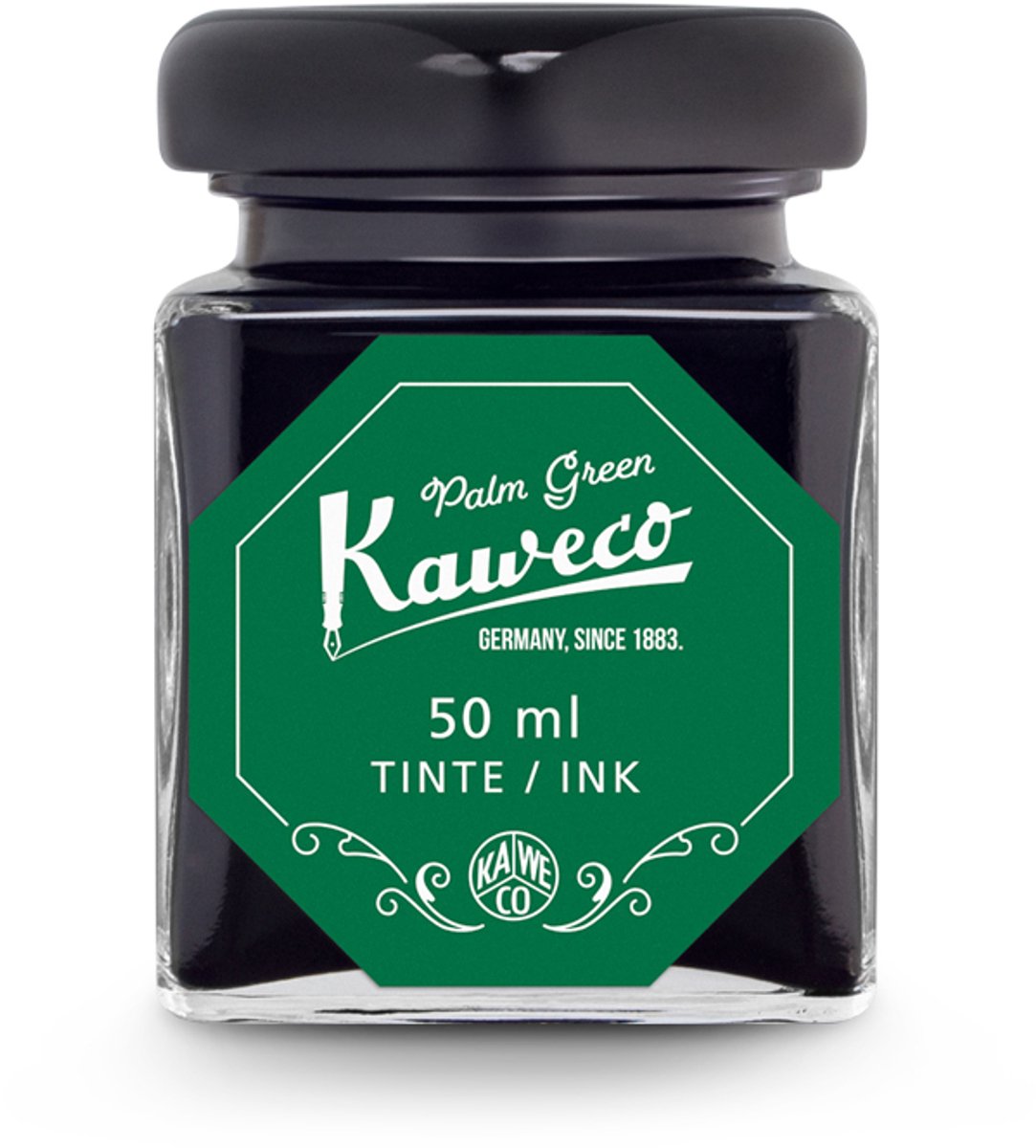Kaweco - Ink bottle - Palm Green - potje vulpeninkt - Groen originele Kaweco-inkt in 50 ml glas