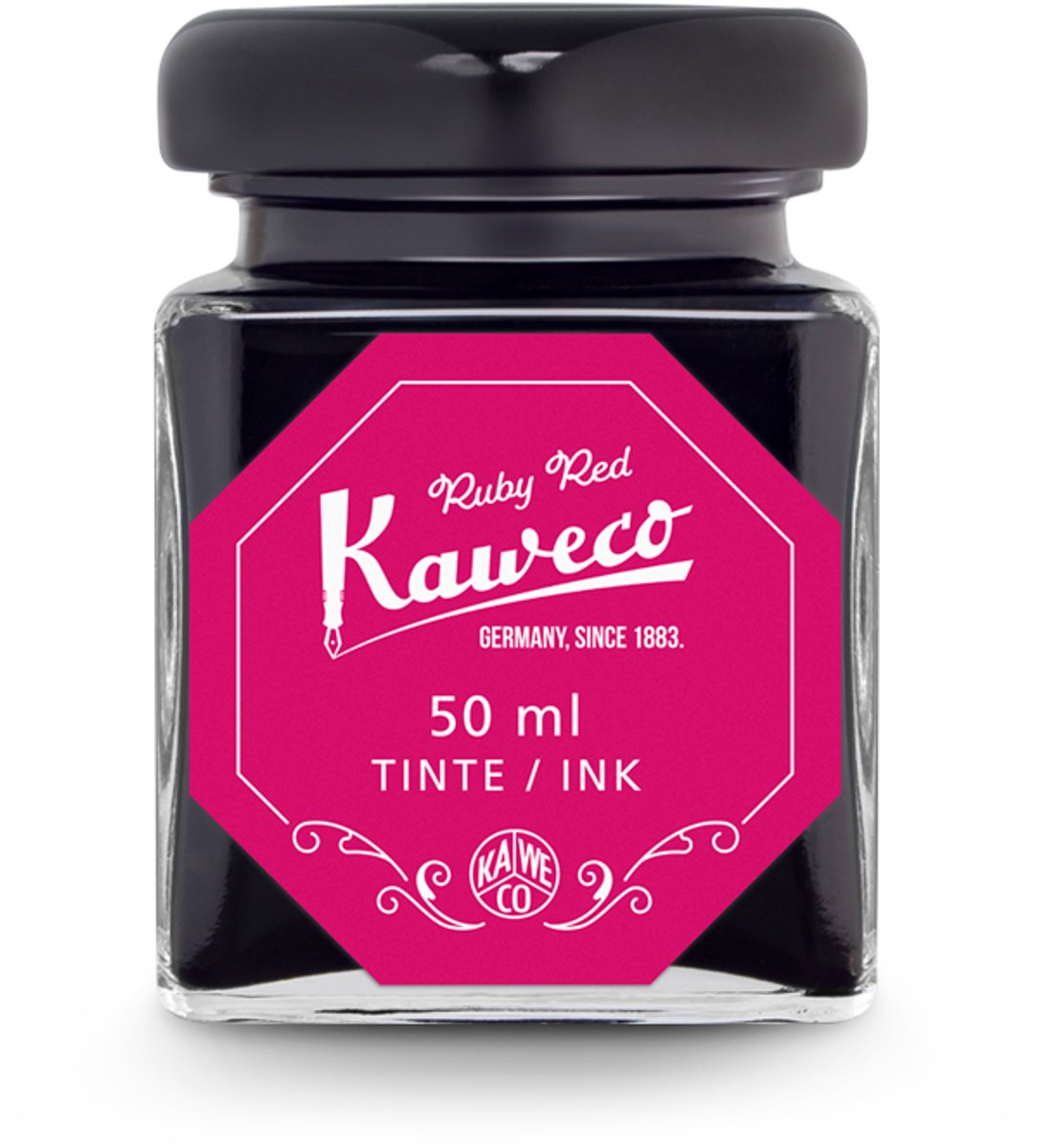 Kaweco - Ink bottle - Ruby Red - potje vulpeninkt - Rode originele Kaweco-inkt in 50 ml glas