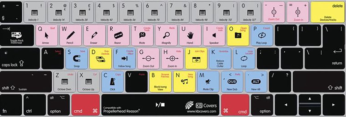 KB Covers Reason Keyboard Cove for MacBook Pro (Late 2016+) - Apple toetsenbord cover