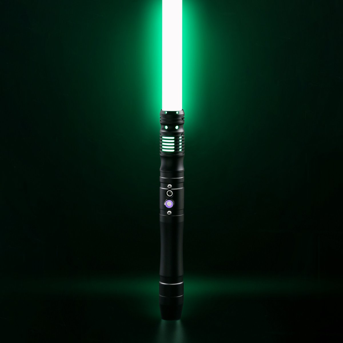 Premium Star Wars Lightsaber “Acolyte” - KenJo Sabers - Oplaadbaar Lichtzwaard - Hoge Kwaliteit Light Saber Replica - Zwart Metalen Handvat - Alle Kleuren 12 Watt (RGB) - 10 Geluidstypes