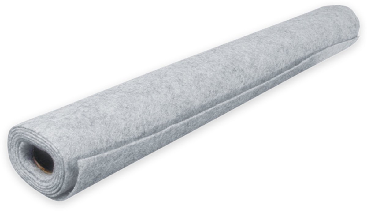KENFORD PA-bekledingsstof vilt, grijs, 150x75 cm