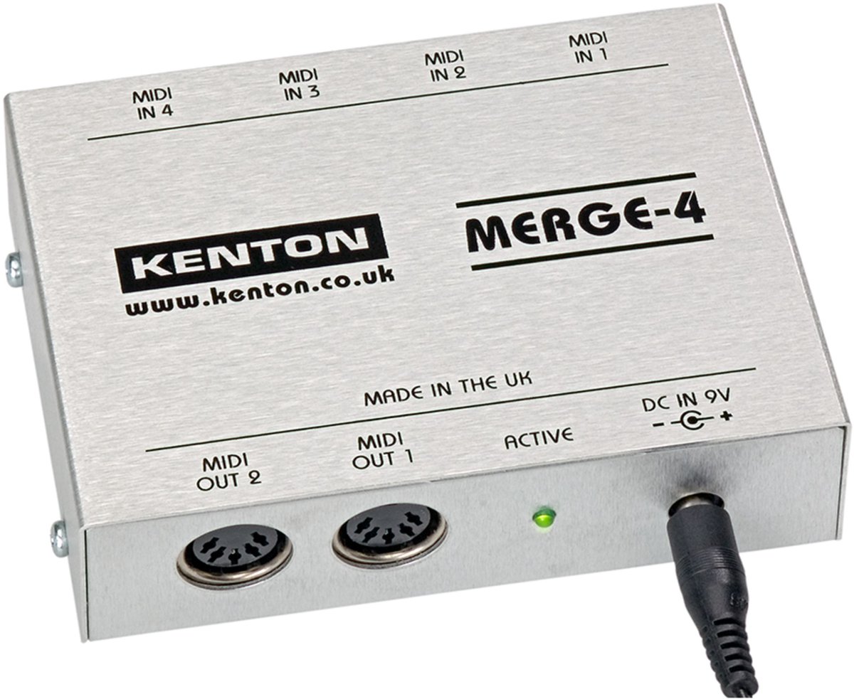 Kenton MIDI MERGE 4 actieve MIDI Merger - MIDI-tool voor keyboards