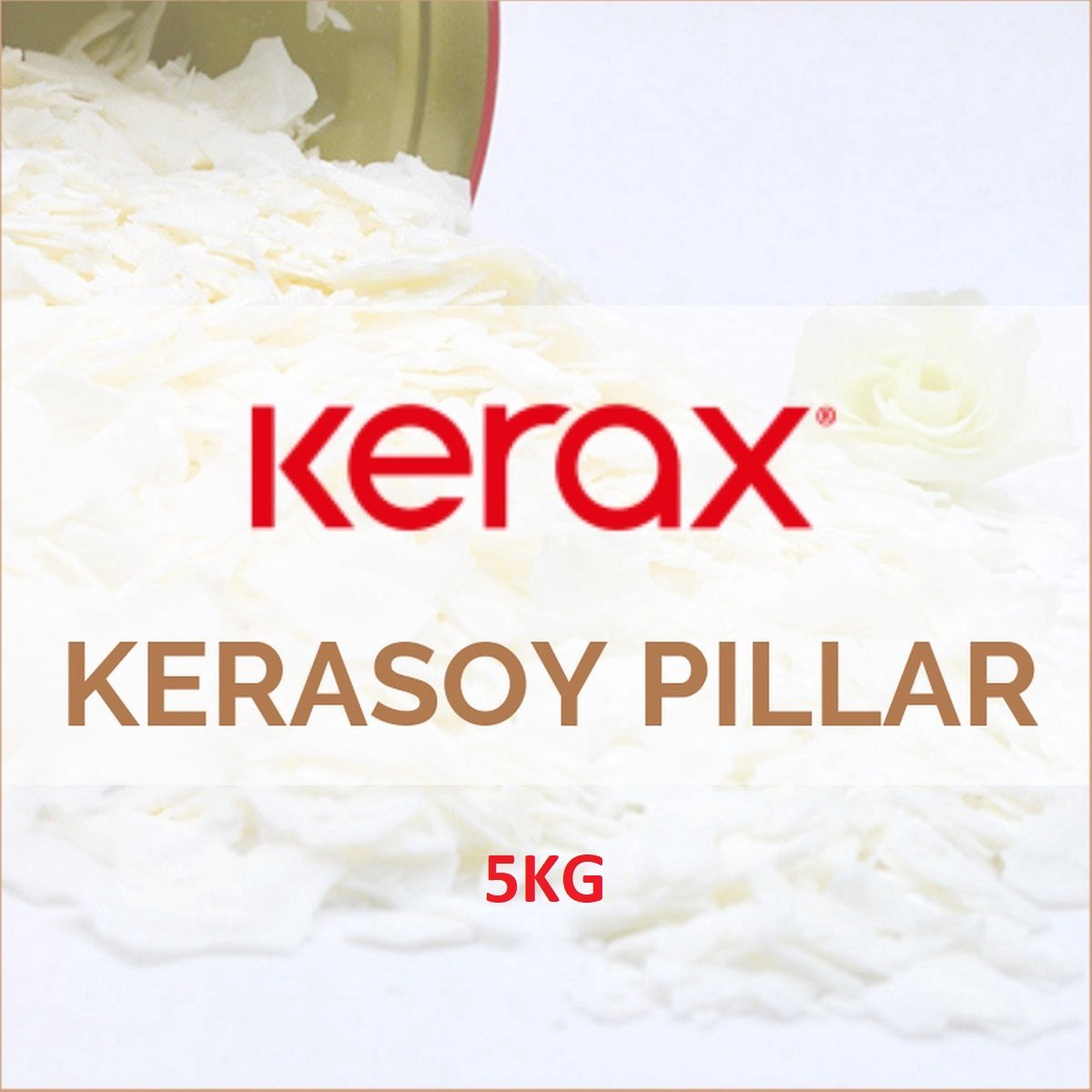   - KeraSoy 4120 Pillar Wax - Flakes - Soja Was voor vrijstaande kaarsen - kaarsen maken - pilar - 5KG