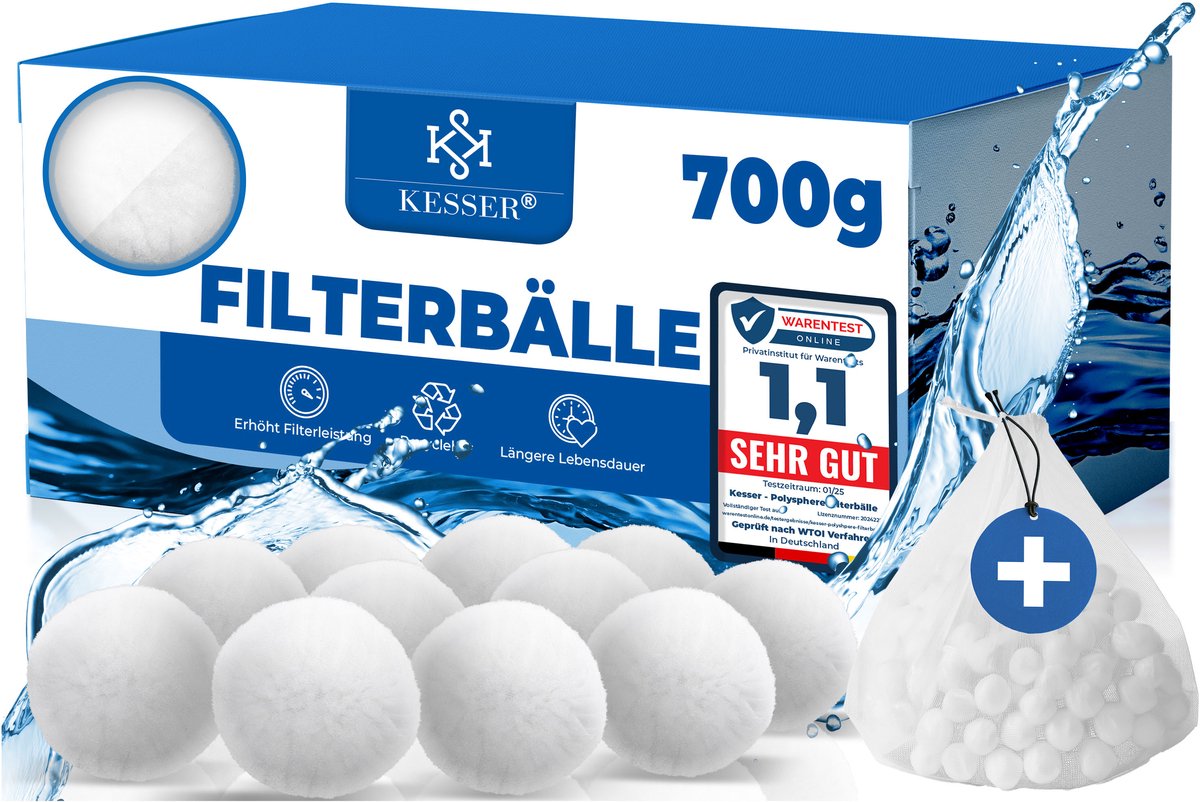 KESSER® Polysphere filterbollen voor zandfilter - Filterballen voor zwembad