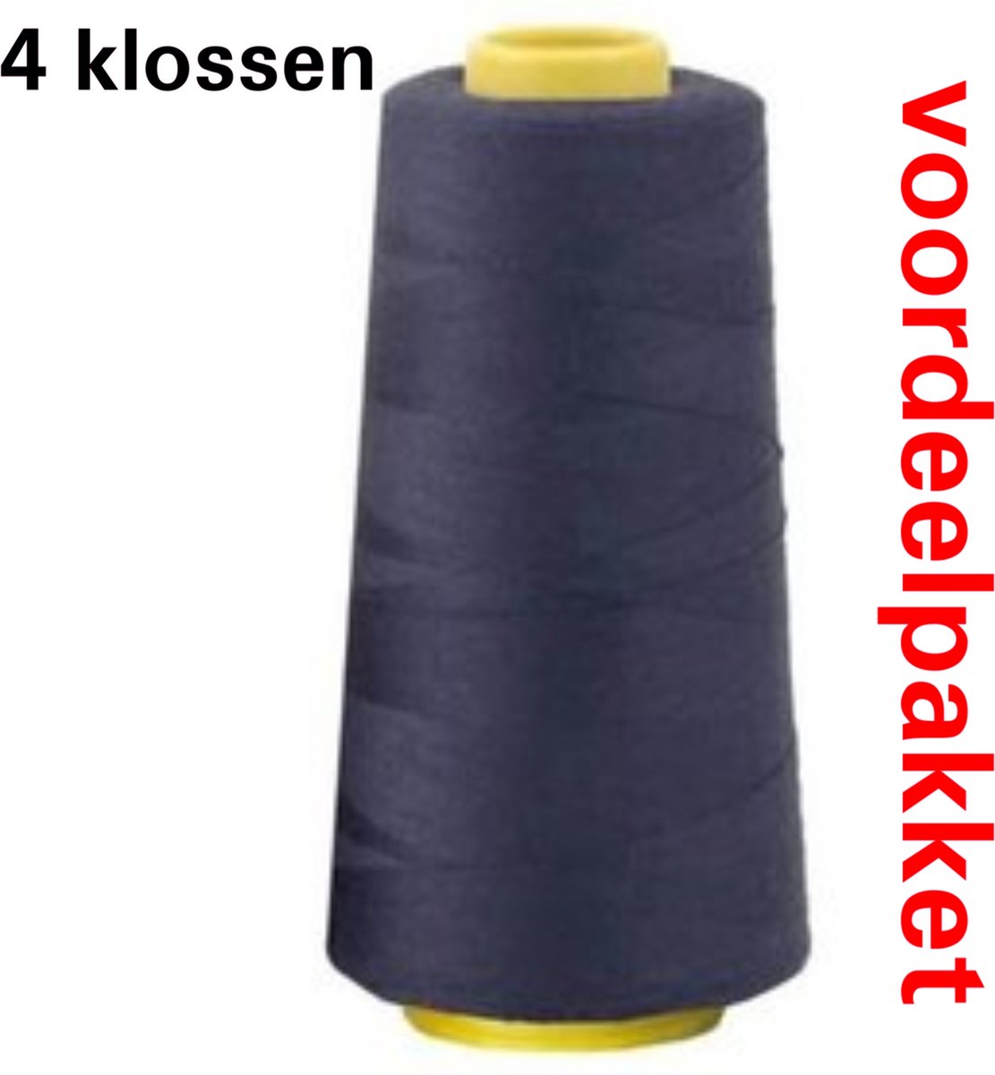 donker blauw lockgaren - 841 - 4 x klos