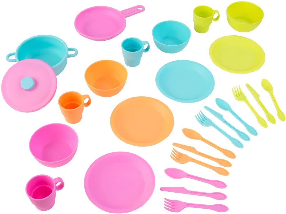   Speelservies 27 stuks - Felle kleuren
