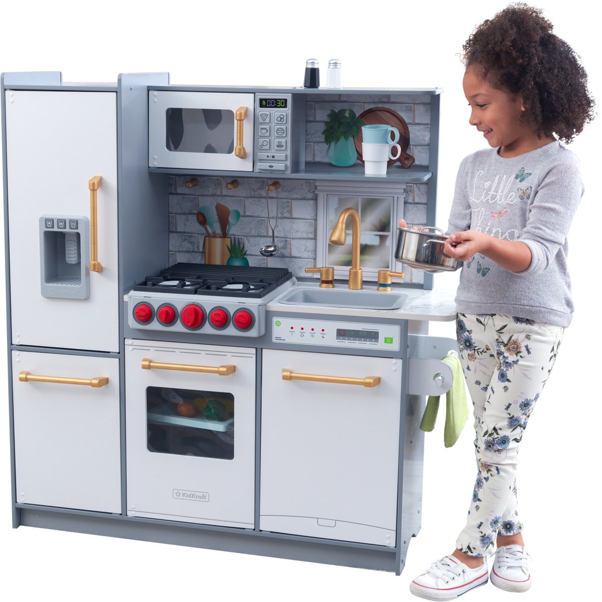 KidKraft Uptown Elite Houten Speelkeuken met EZ Kraft Assembly™ - Wit