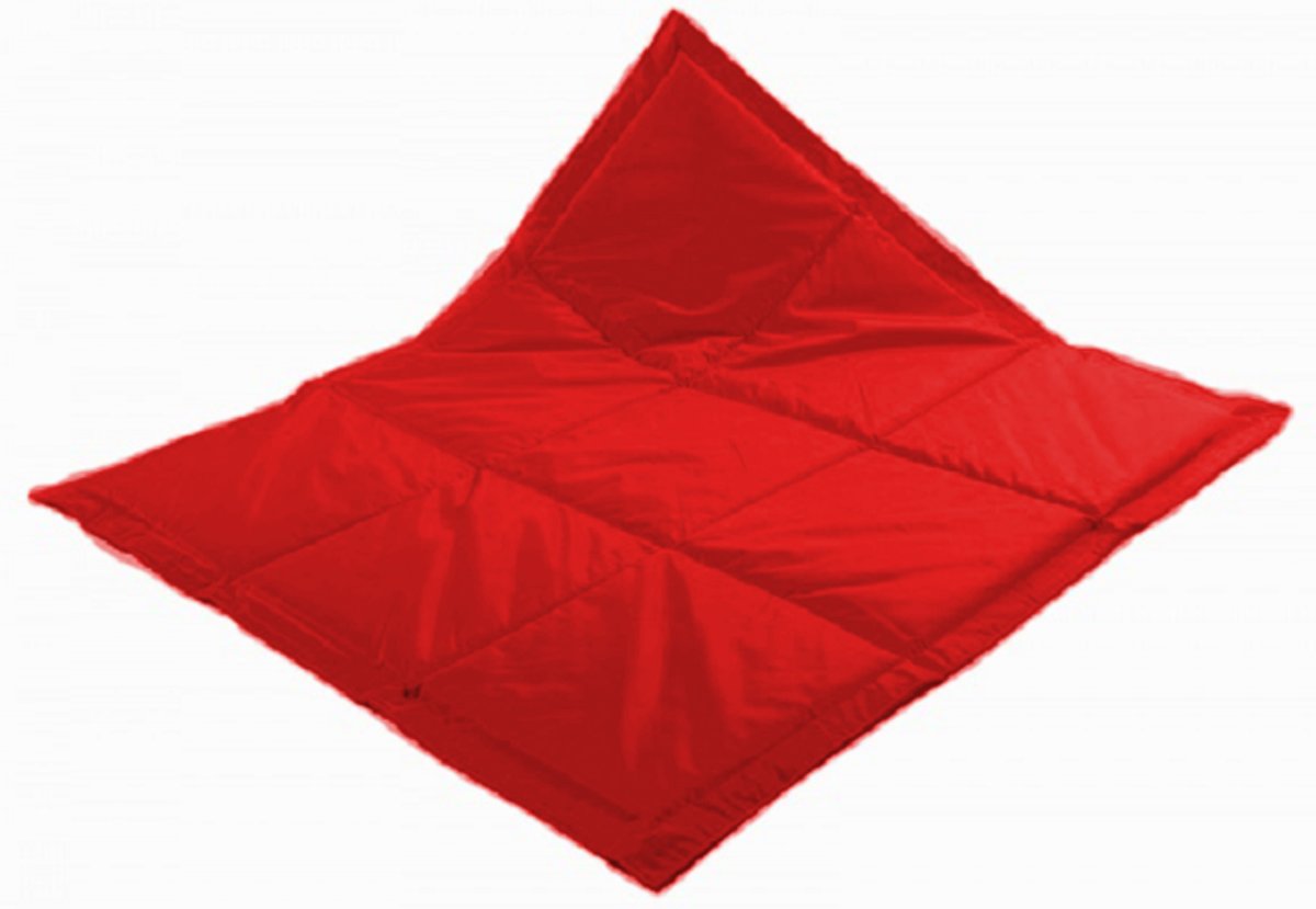   Baby Speelkleed XS - gevuld met vlies - 120*120 cm - rood