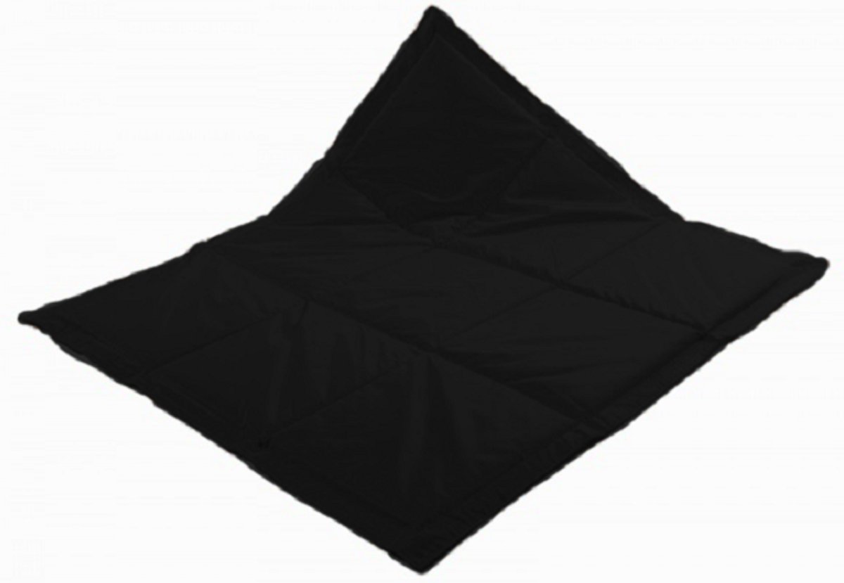   Baby Speelkleed XS - gevuld met vlies - 120*120 cm - zwart