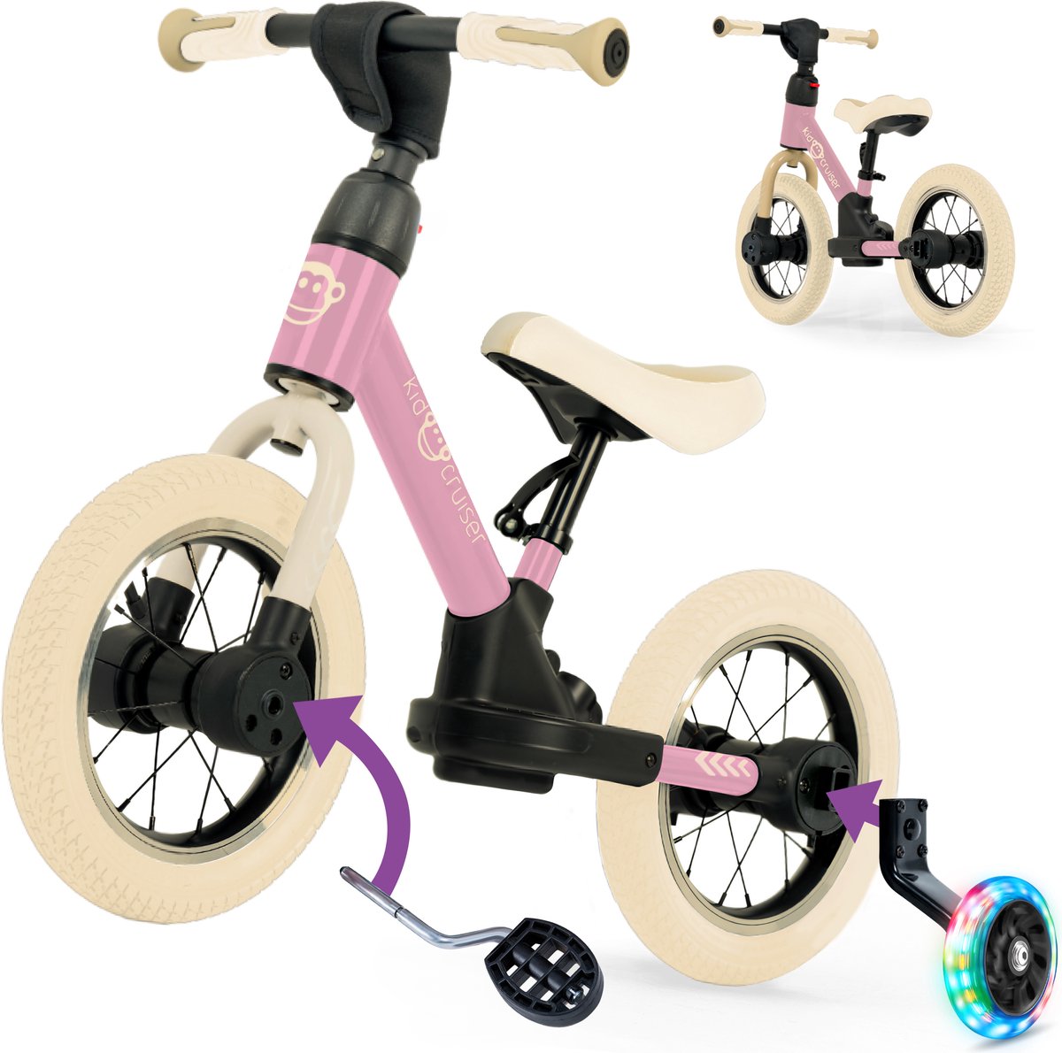 Kidcruiser Loopfiets 2+ jaar - Nieuwe kleuren naar verwachting leverbaar tussen 19 oktober