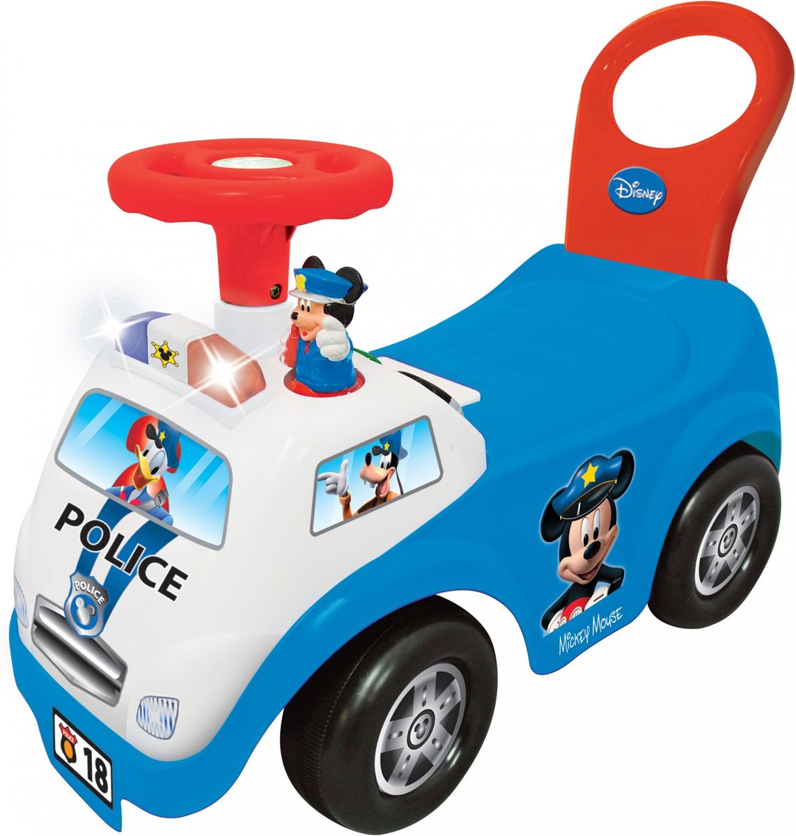 Kiddieland Loopwagen Mickey Ride On Police Jongens Blauw