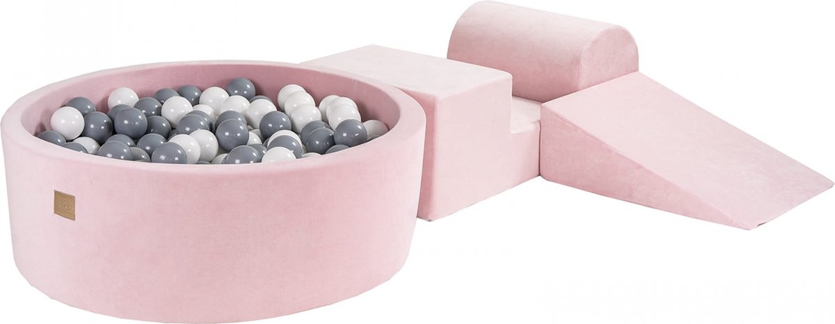Speelset Reilly - XL - Roze - inclusief 200 ballen - Grijs, Wit