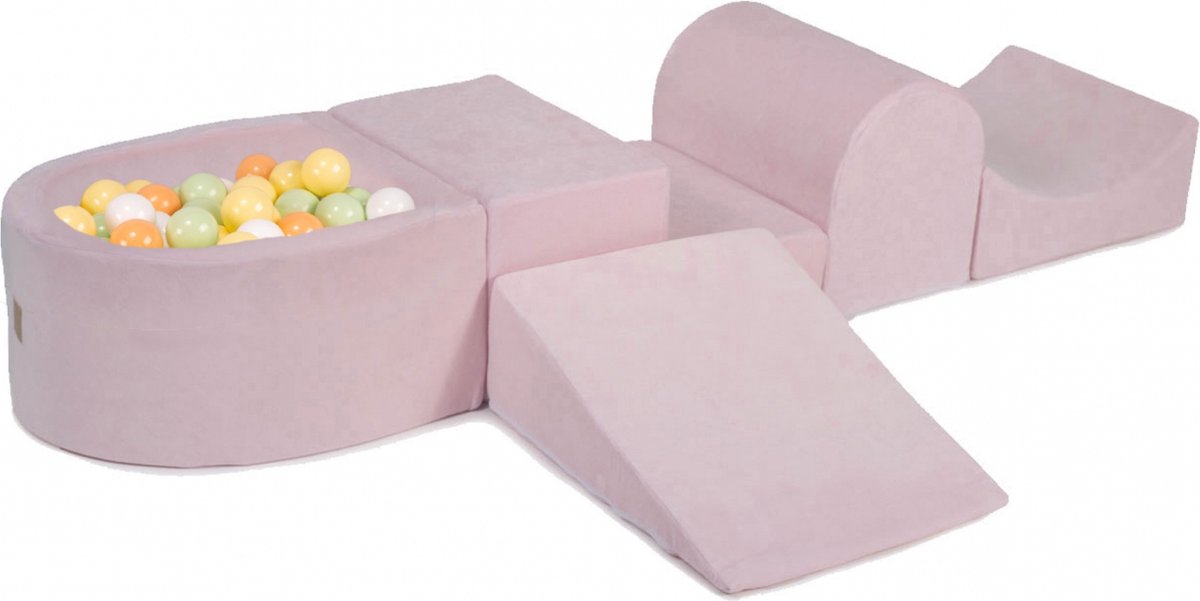 Speelset Voni incl. 100 bollen - Roze - Zelf in elkaar zetten