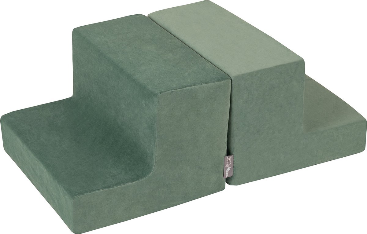   Speeltuin Fluweel van Schuim met Fluwelen Ronde Bal Zwembad Ballenkuilen Voor Babys Speeltuin Hindernisbanen, Bosgroen