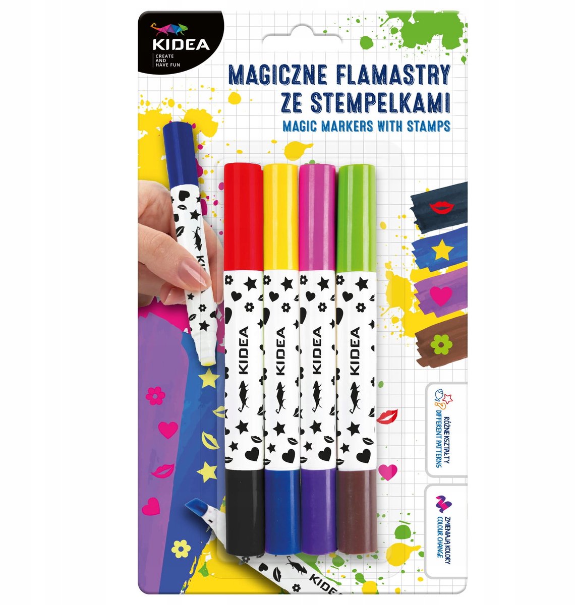 Kidea Magische Stiften met Stempels - 8 Kleuren