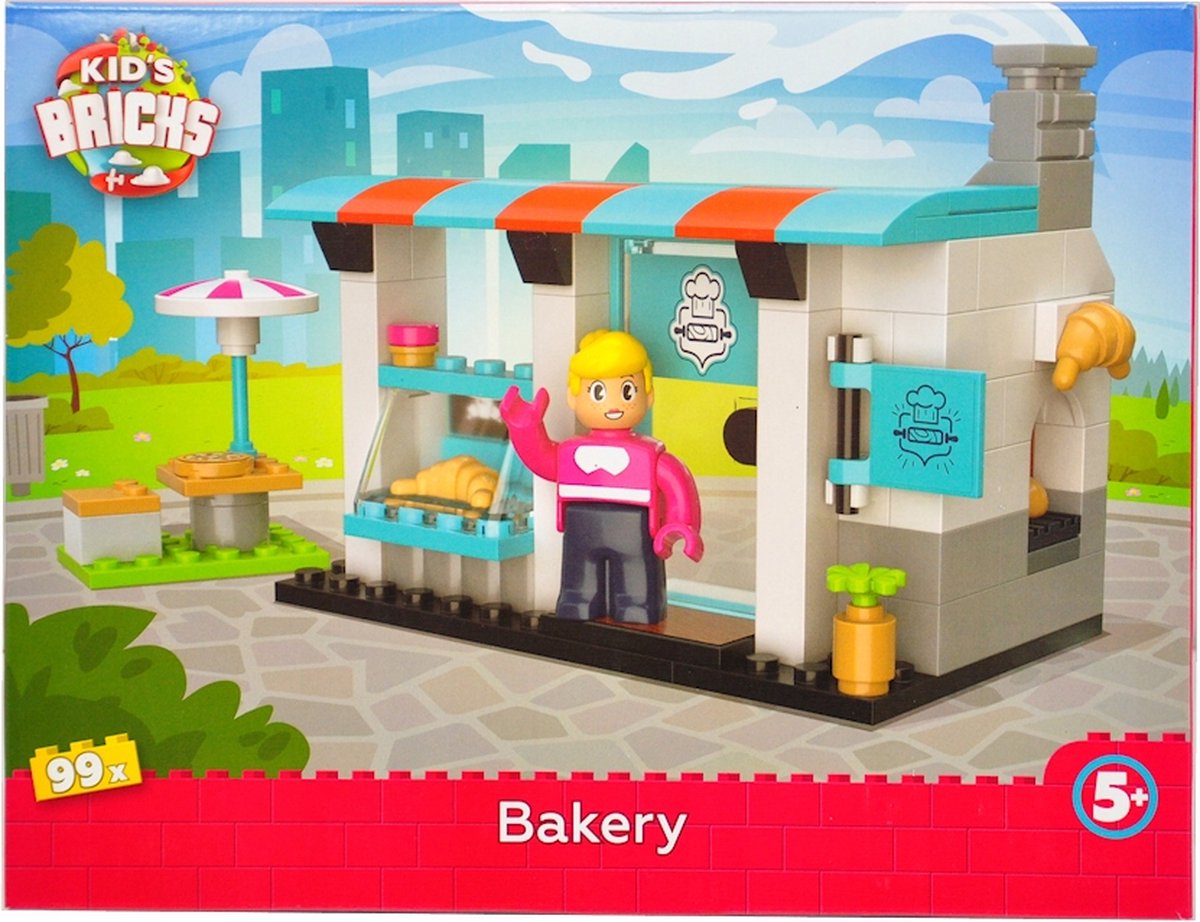 Kids Bricks - Bakkerij - Bouwset - 99 delig