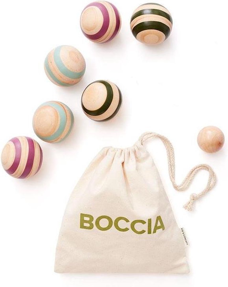   buitenspeelgoed Boccia junior hout 7-delig