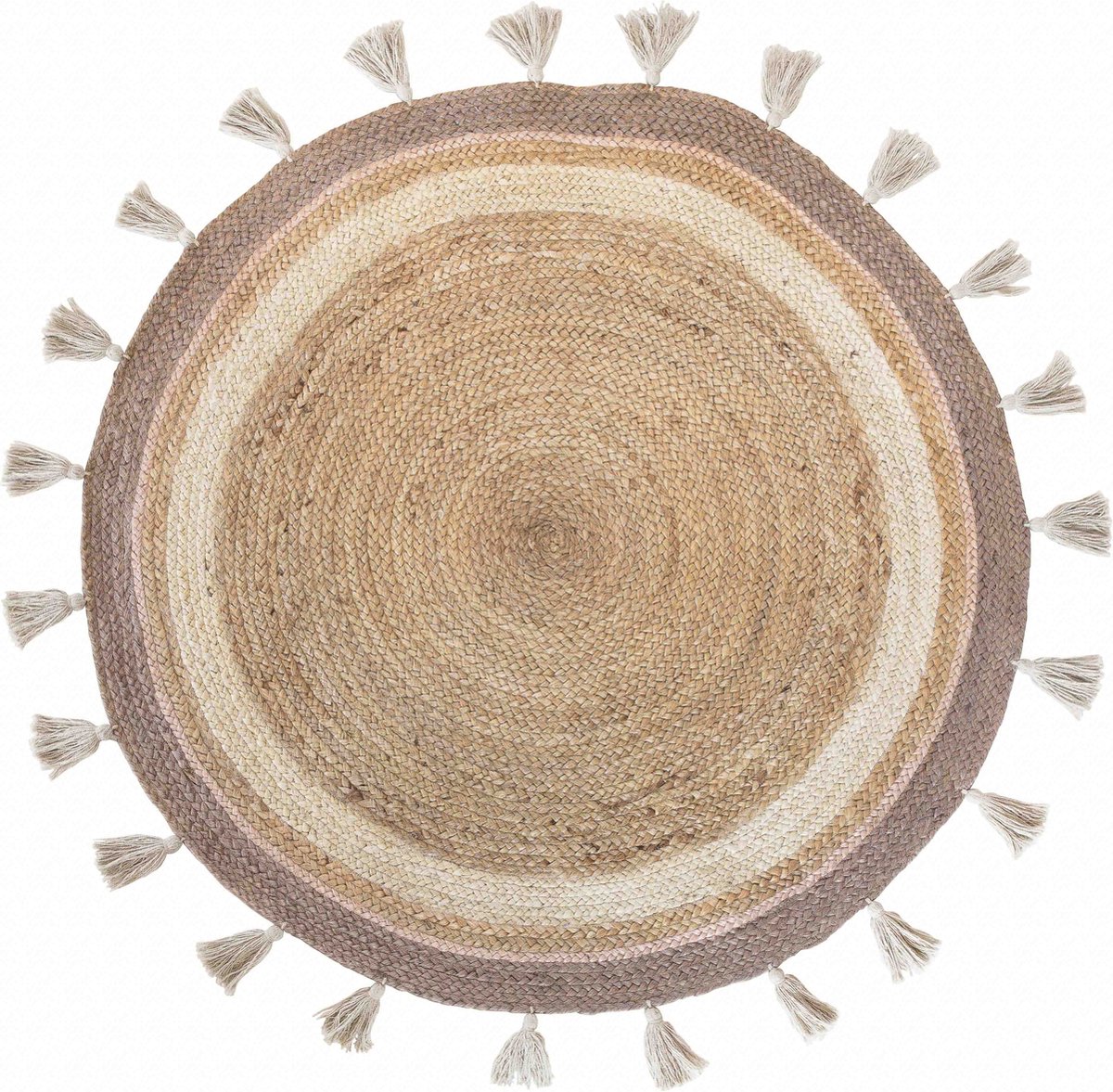 KidsDepot Vloerkleed Rond Sem Beige