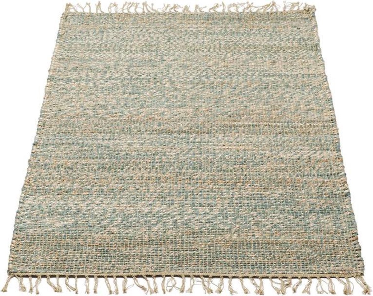 Kidsdepot vloerkleed rechthoekig Jute petrol