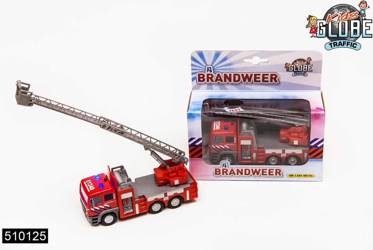Kids Globe Brandweer Ladderwagen