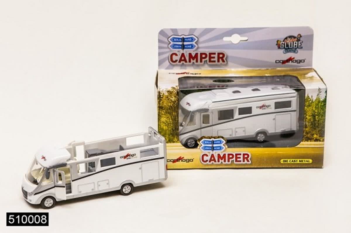 Kids Globe Die Cast pull back Carthago Camper met licht 16cm