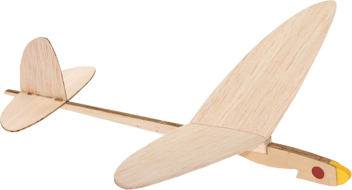 Kids At Work Bouwpakket Vliegtuig Nr 3 Junior Hout Bruin 2-delig