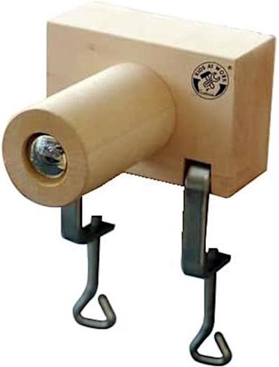 Kids At Work Versierset Kaarsenhouder Junior 11 Cm Hout Bruin