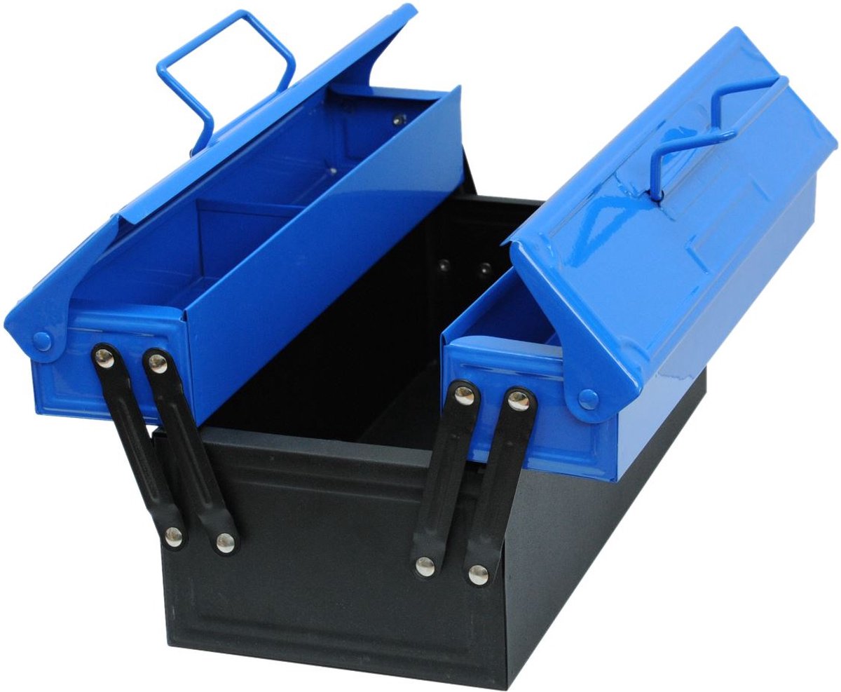 Kids at Work Metalen Gereedschappenkist - Blauw