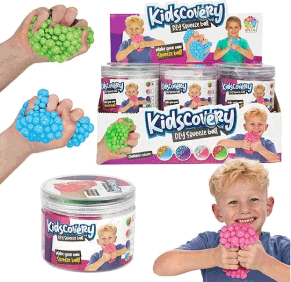 12x Maak een knijpbal in net sets