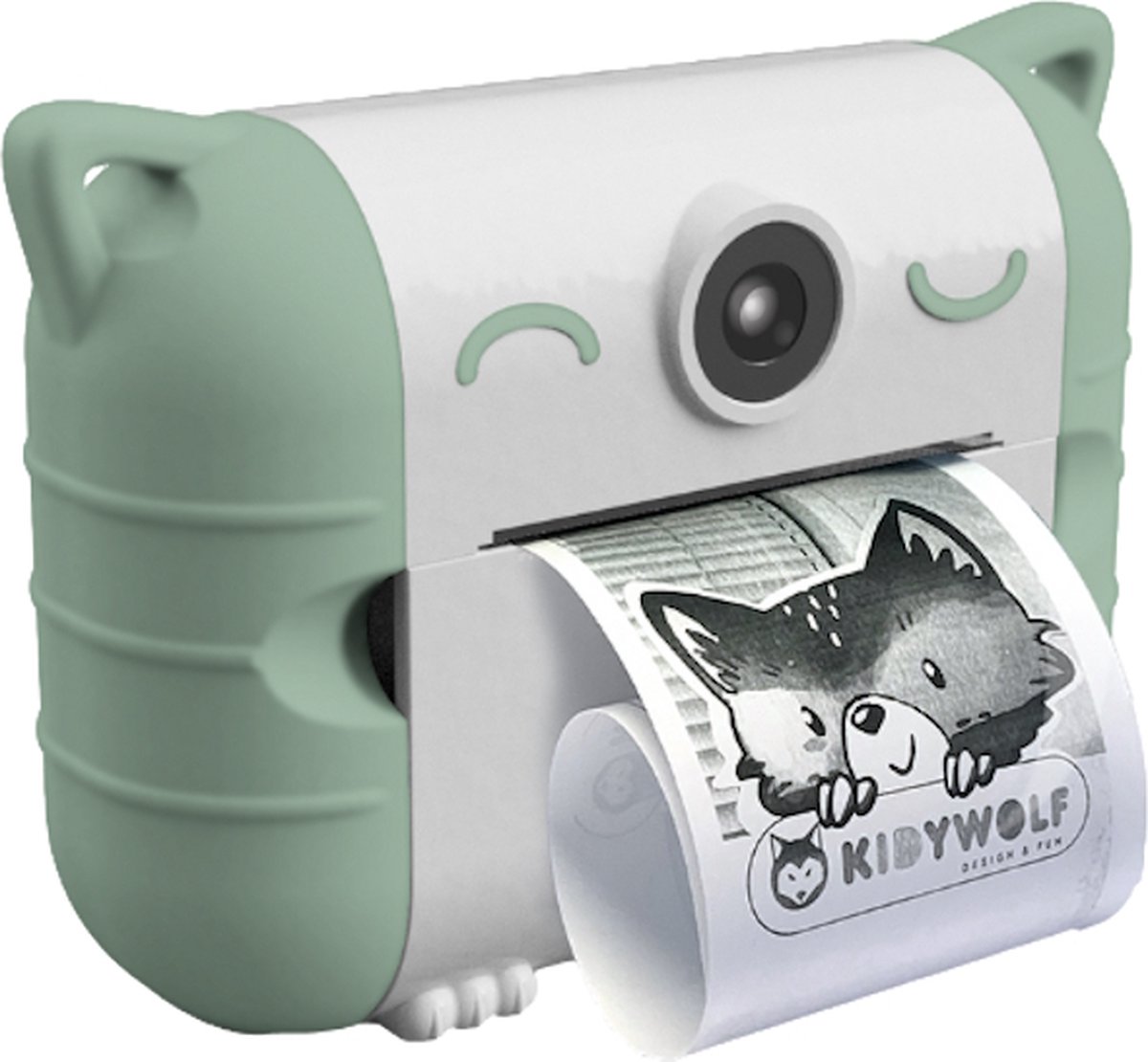 Kidywolf Kidyprint Kindercamera met thermische printer Mint Groen incl.