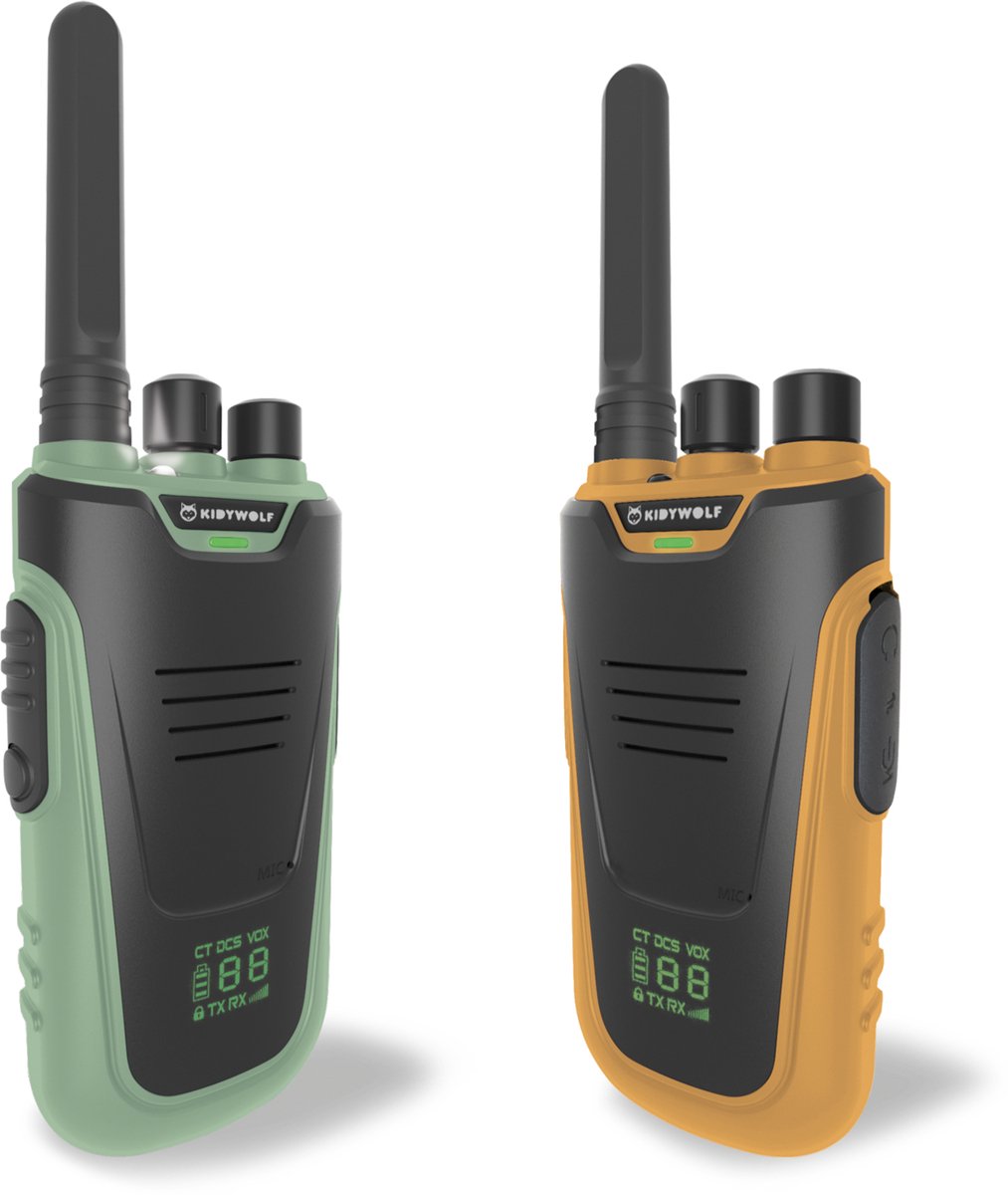 Kidywolf Kidytalk Walkie Talkie Groen Geel