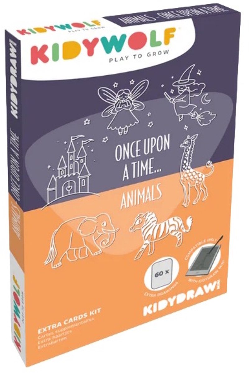 Kidywolf Refill Once Upon a Time & Animals voor Kidydraw Mini REFIL-DRAW-MINI-OUT-ANI