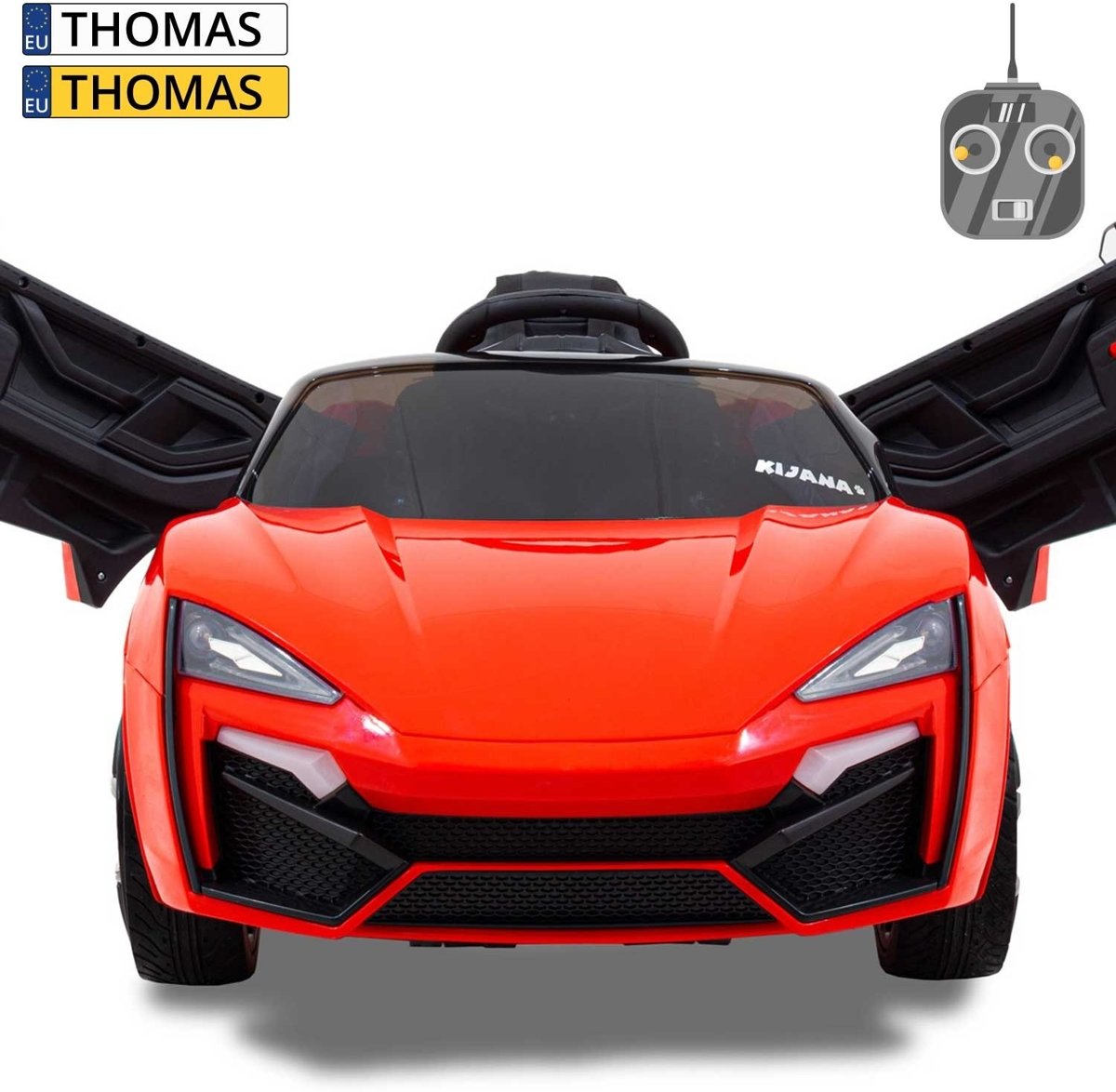 Spider kinderauto rood