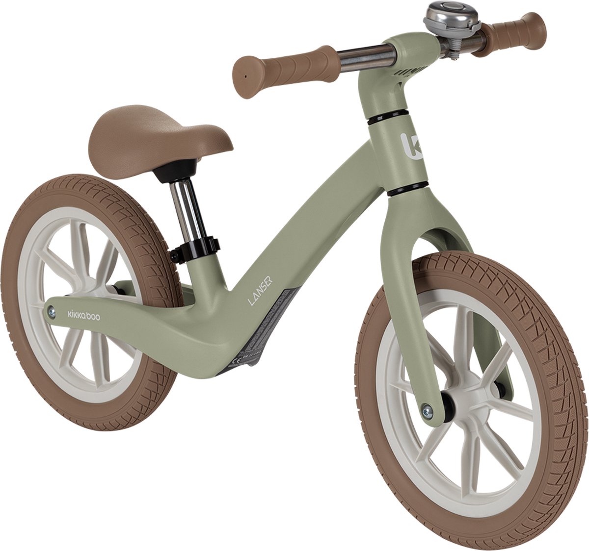 Kikkaboo Lanser Loopfiets - Legergroen
