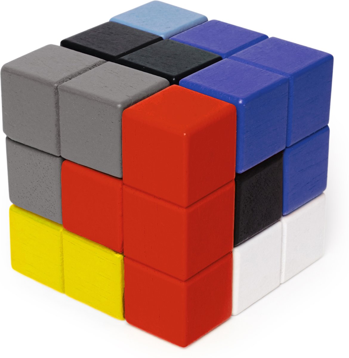 Blok kubus 3D houten puzzel