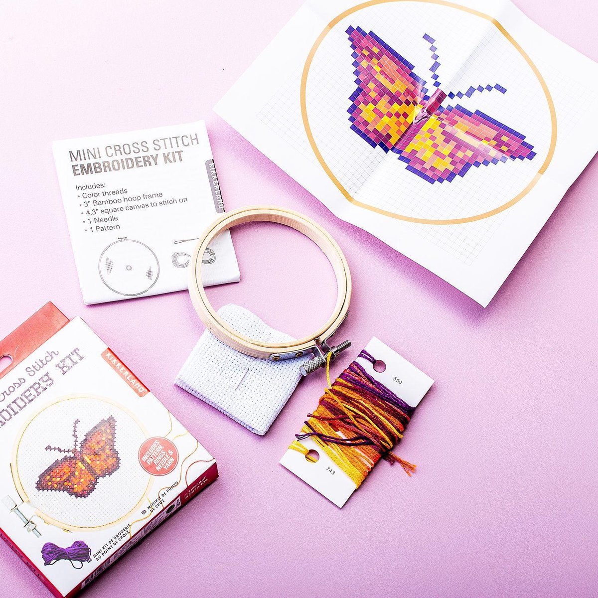 Mini Borduurset - Vlinder