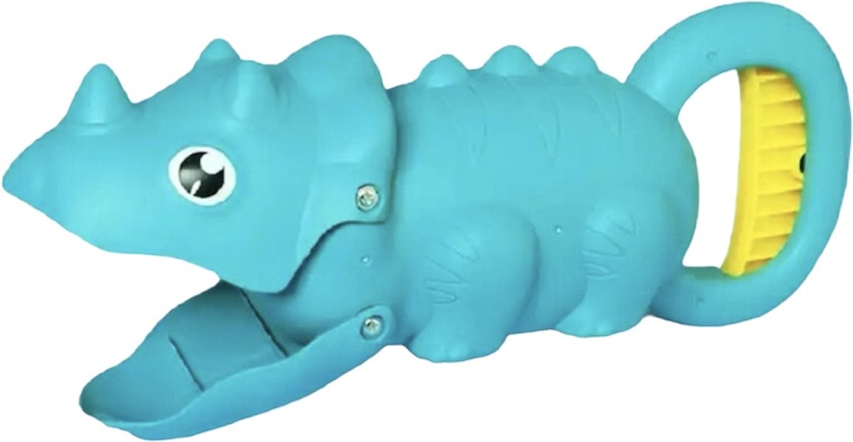 KimDo - Strand schep speelgoed - Dinosauriër blauw - Zandbak - strandspeelgoed - Kinderen - Zandspeelgoed jongens en meisjes - Zomer - Spelen - Sneeuwballenmaker