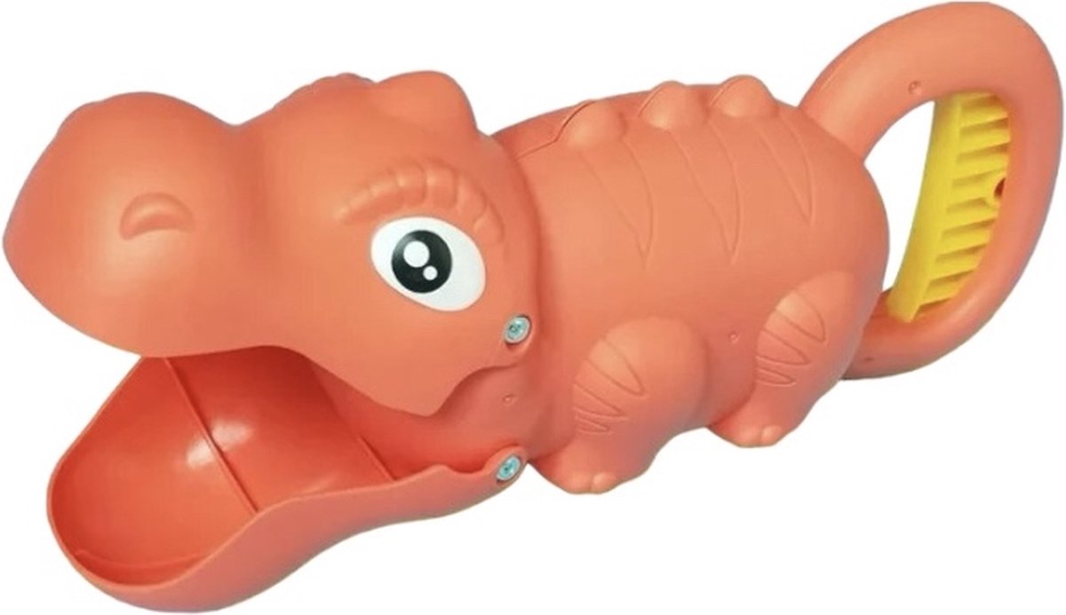 KimDo - Strand schep speelgoed - Tyrannosaurus rex oranje - Zandbak - strandspeelgoed - Kinderen - Zandspeelgoed jongens en meisjes - Zomer - Spelen - Sneeuwballenmaker